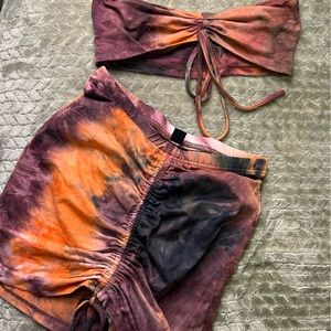 2pc bralette + skirt set
